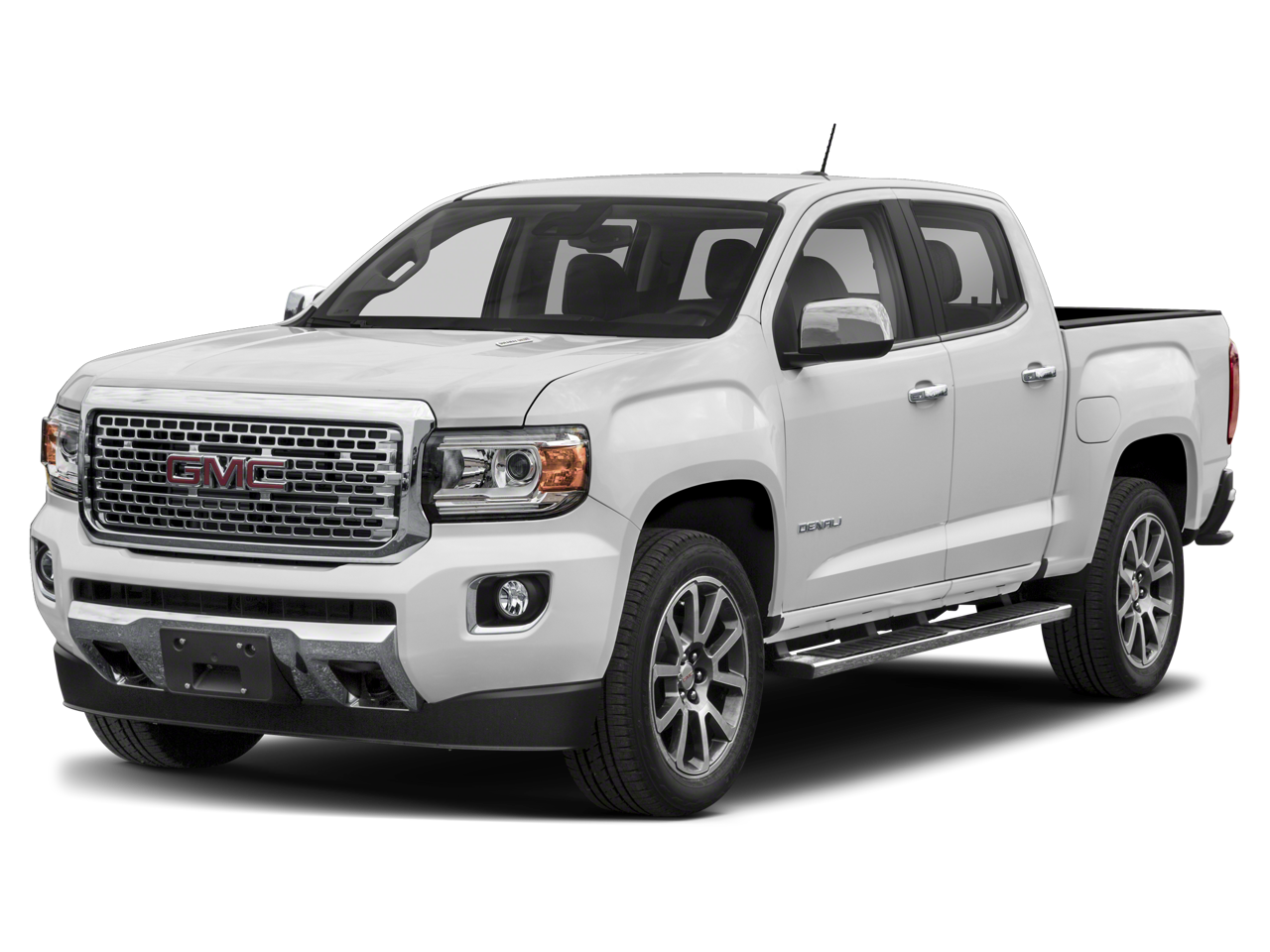 2019 GMC Canyon 4WD Denali in Dark Sky Metallic — front three-quarter view