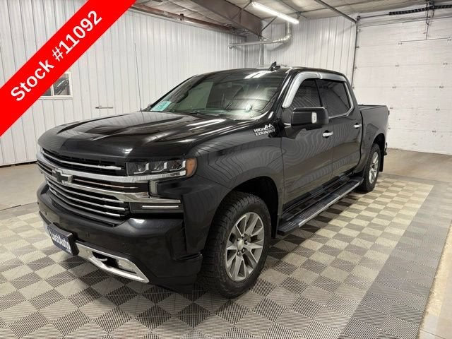 2019 Chevrolet Silverado 1500 High Country in Black — front three-quarter view