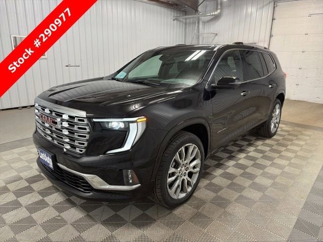2026 GMC Acadia Denali in Ebony Twilight Metallic — front three-quarter view
