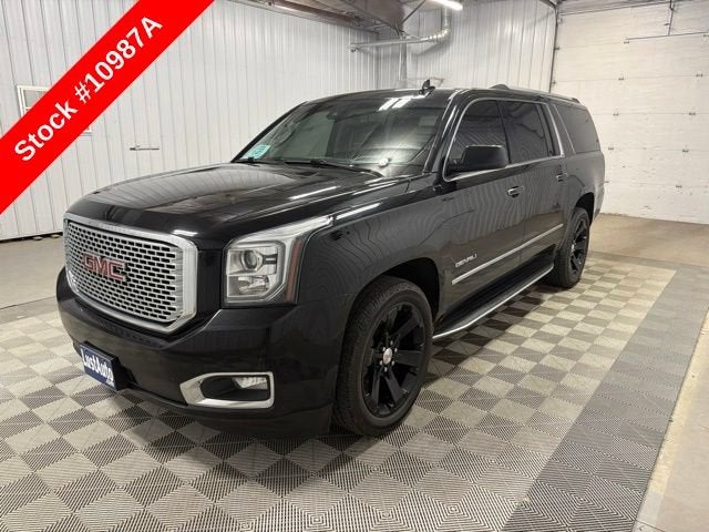 2016 GMC Yukon XL Denali in Onyx Black — front three-quarter view