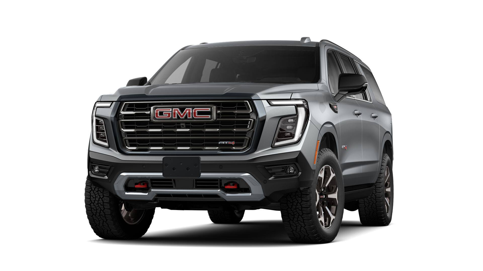 2026 GMC Yukon XL AT4 Ultimate in Sterling Metallic — front three-quarter view