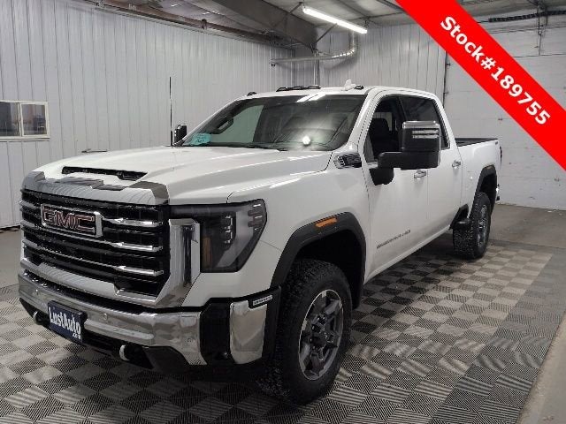 2026 GMC Sierra 3500 HD SLT in Summit White — front three-quarter view