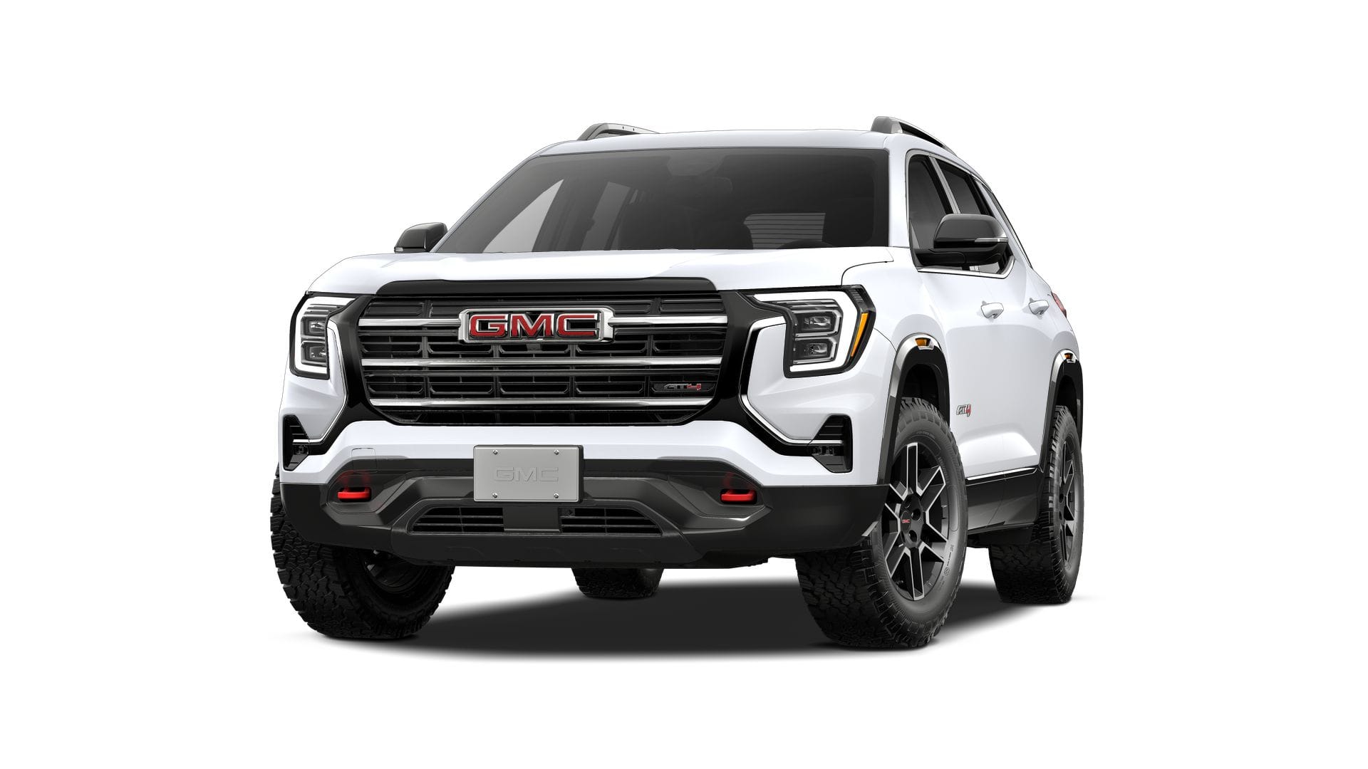 2027 GMC Terrain AWD AT4 in Summit White — front three-quarter view