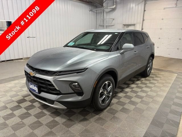 2025 Chevrolet Blazer 2LT in Sterling Gray Metallic — front three-quarter view