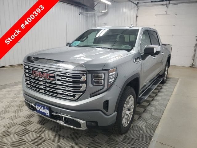2026 GMC Sierra 1500 Denali in Sterling Metallic — front three-quarter view